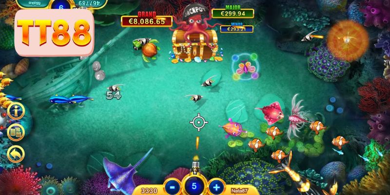 Sảnh game bắn cá TT88 thu hút rất nhiều hội viên 